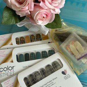 Color Street Nail Polish Strips - Plaid & Houndstooth Bundle + special gift! 💝